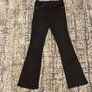 Mini flare black pants from H&M.